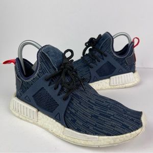 Adidas NMD XR1 BB3685 "Glitch Pack" Navy/Red Running Shoes Women’s Size 9.5